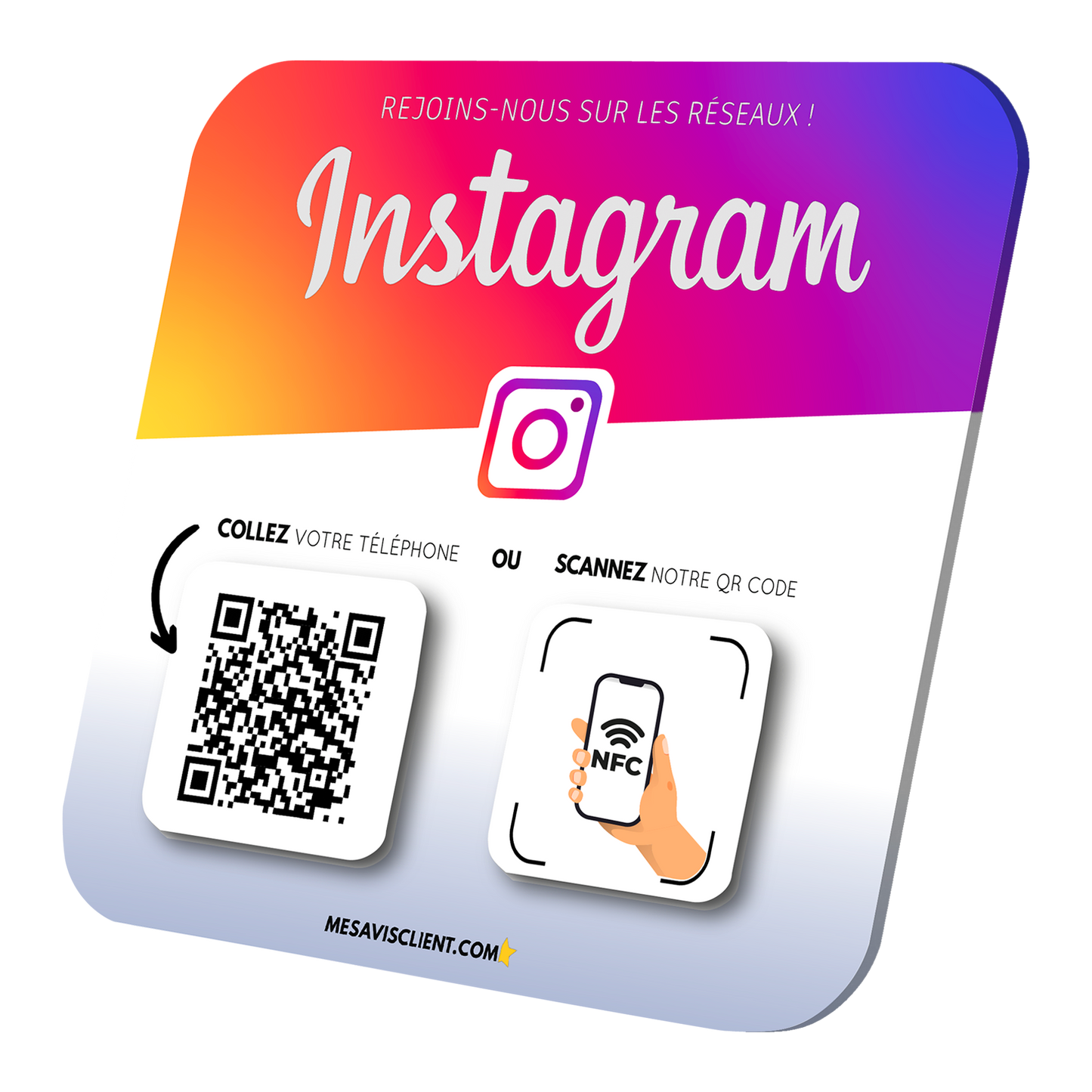 1 Plaque NFC PRO - Instagram