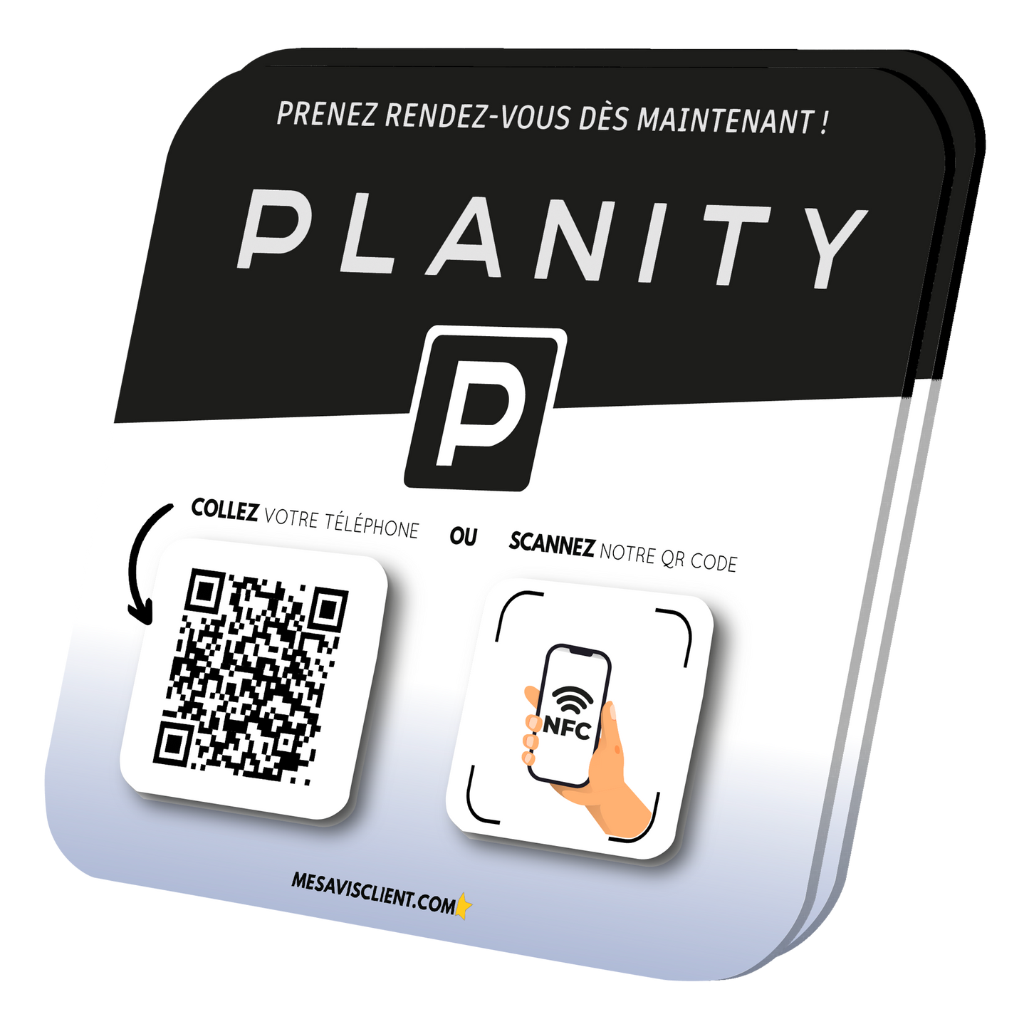 2 Plaques NFC PRO - Planity
