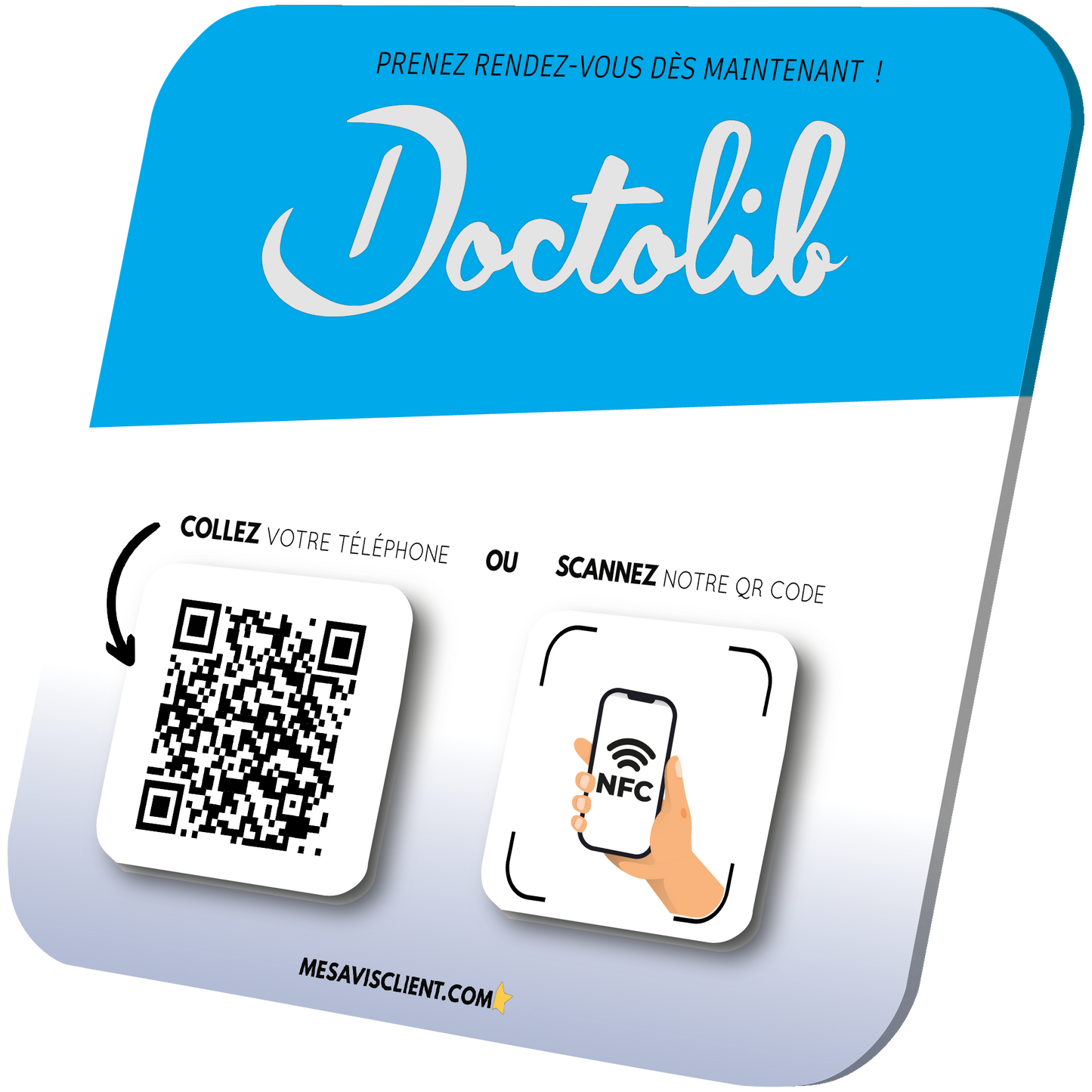 1 Plaque NFC PRO - Doctolib