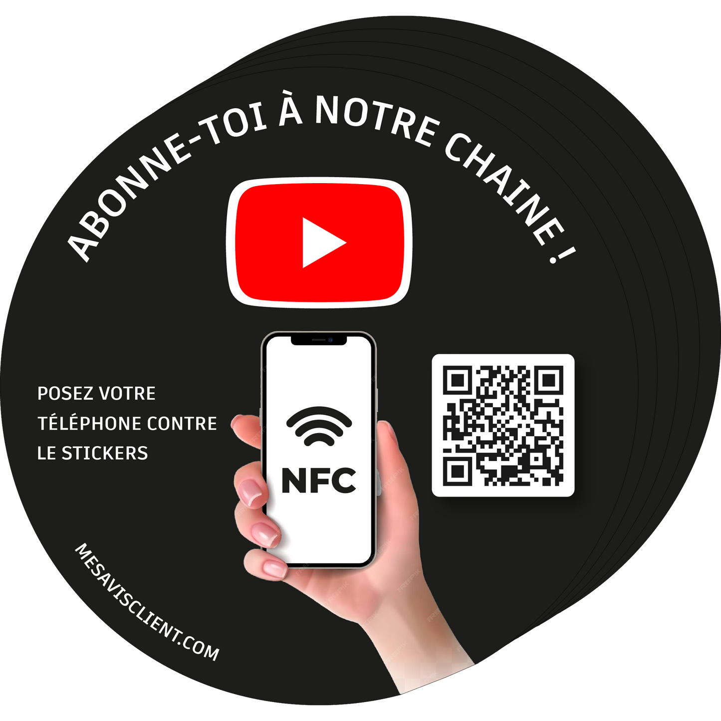 5 Stickers Youtube