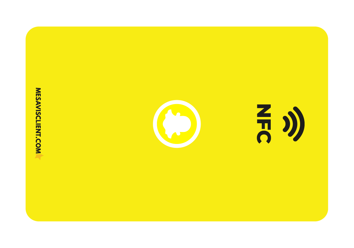 1 Carte NFC - Snapchat