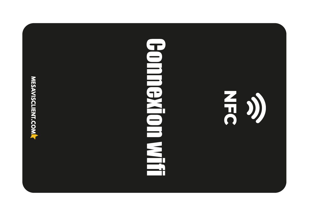 5 Cartes NFC - Wi-Fi