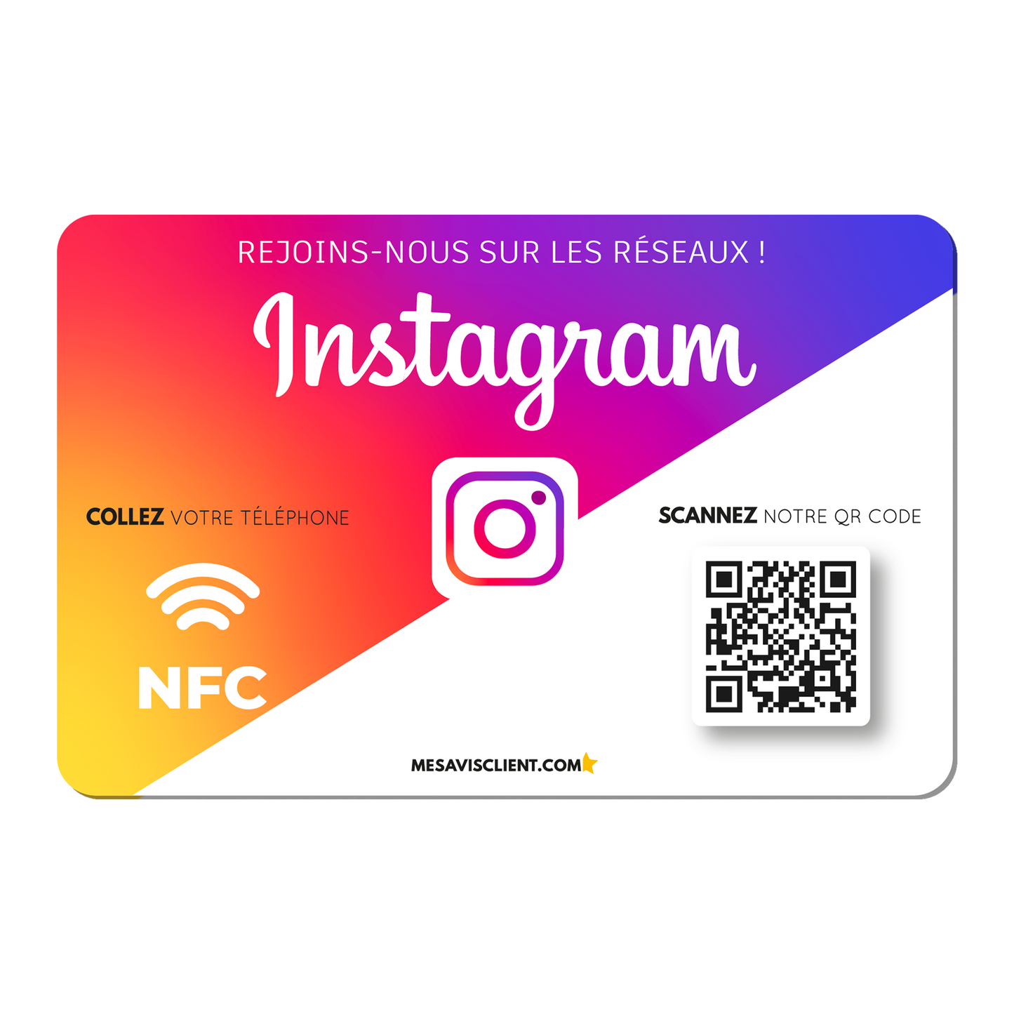 1 Carte NFC - Instagram