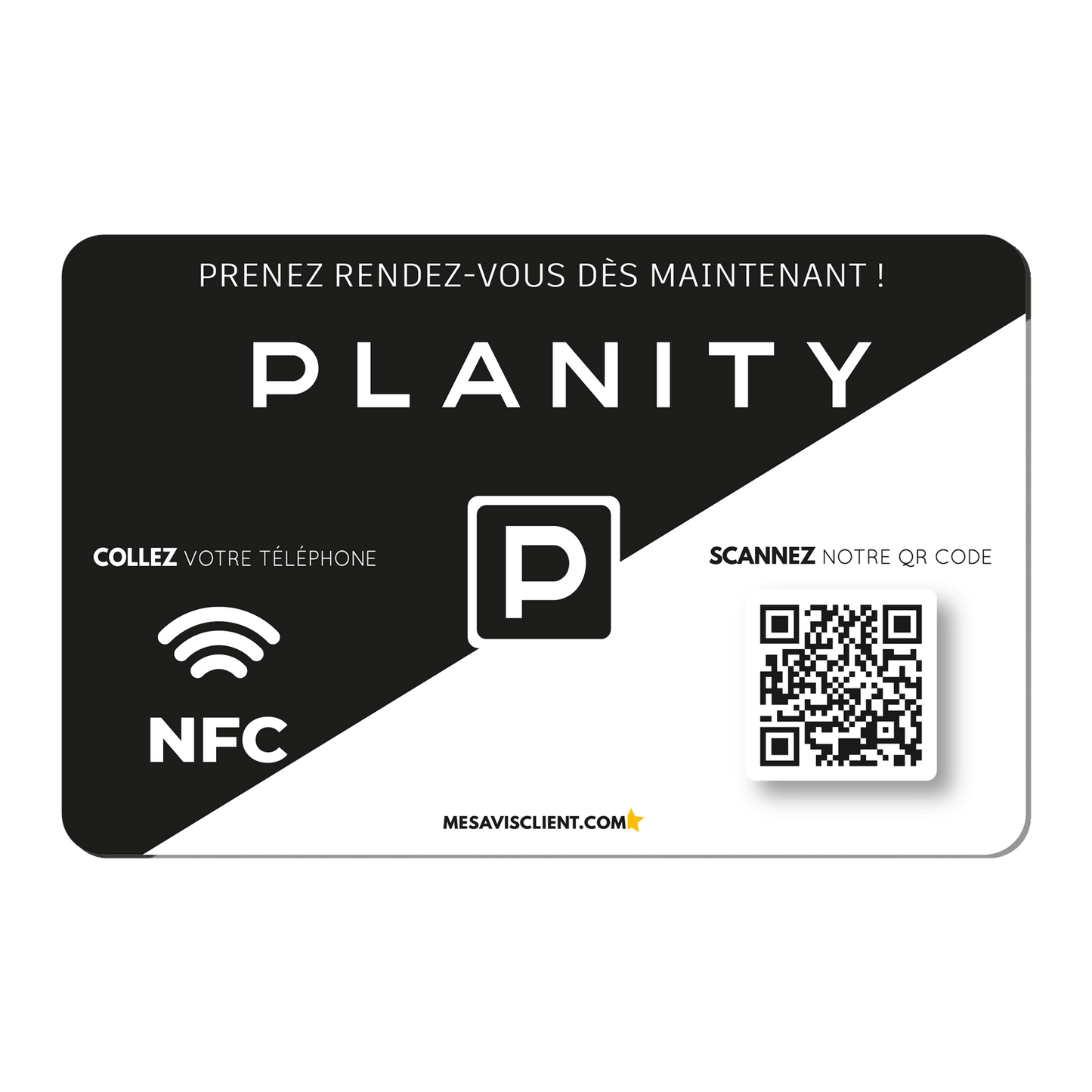 1 Carte NFC - Planity