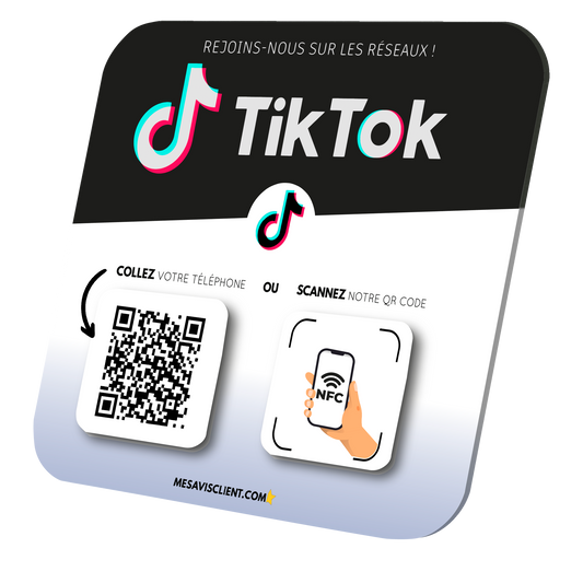 1 Plaque NFC PRO - Tiktok
