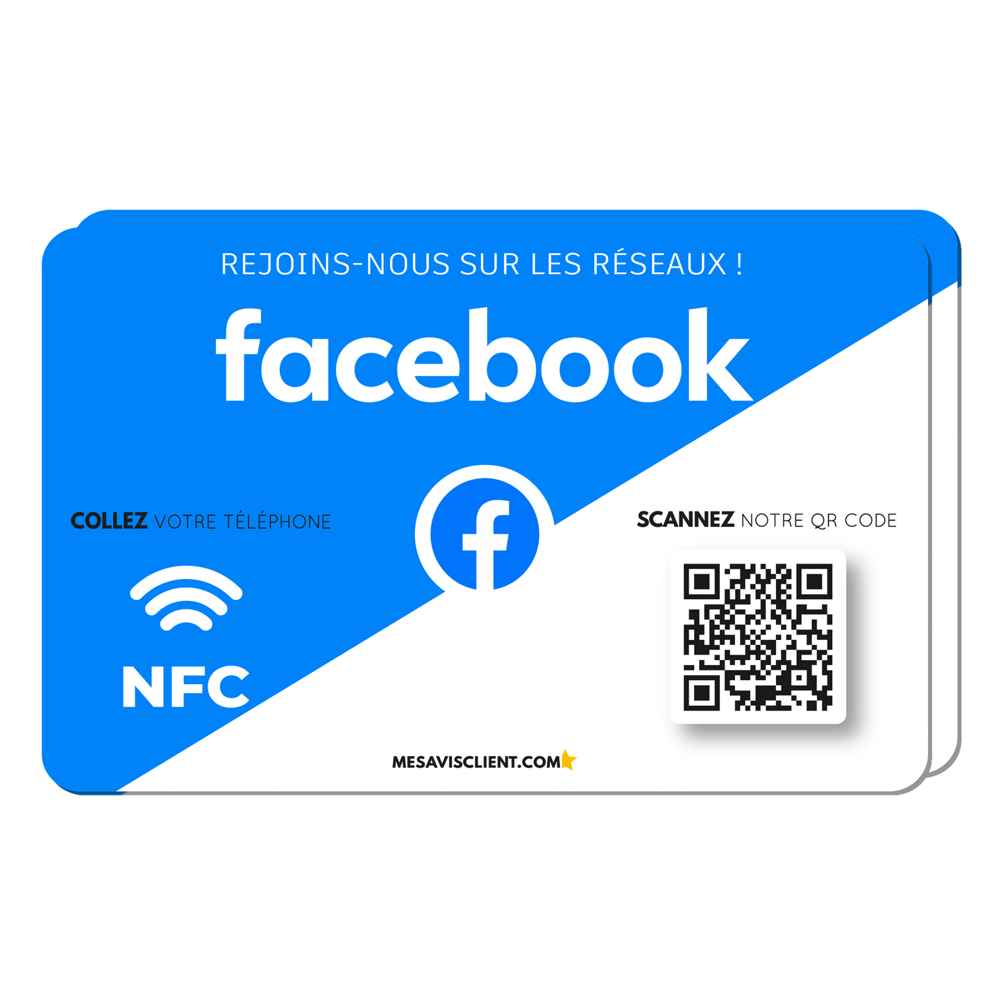 2 Cartes NFC - Facebook
