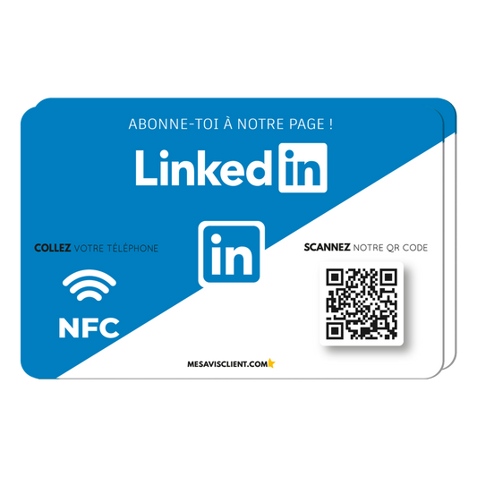 2 Cartes NFC - Linkedin
