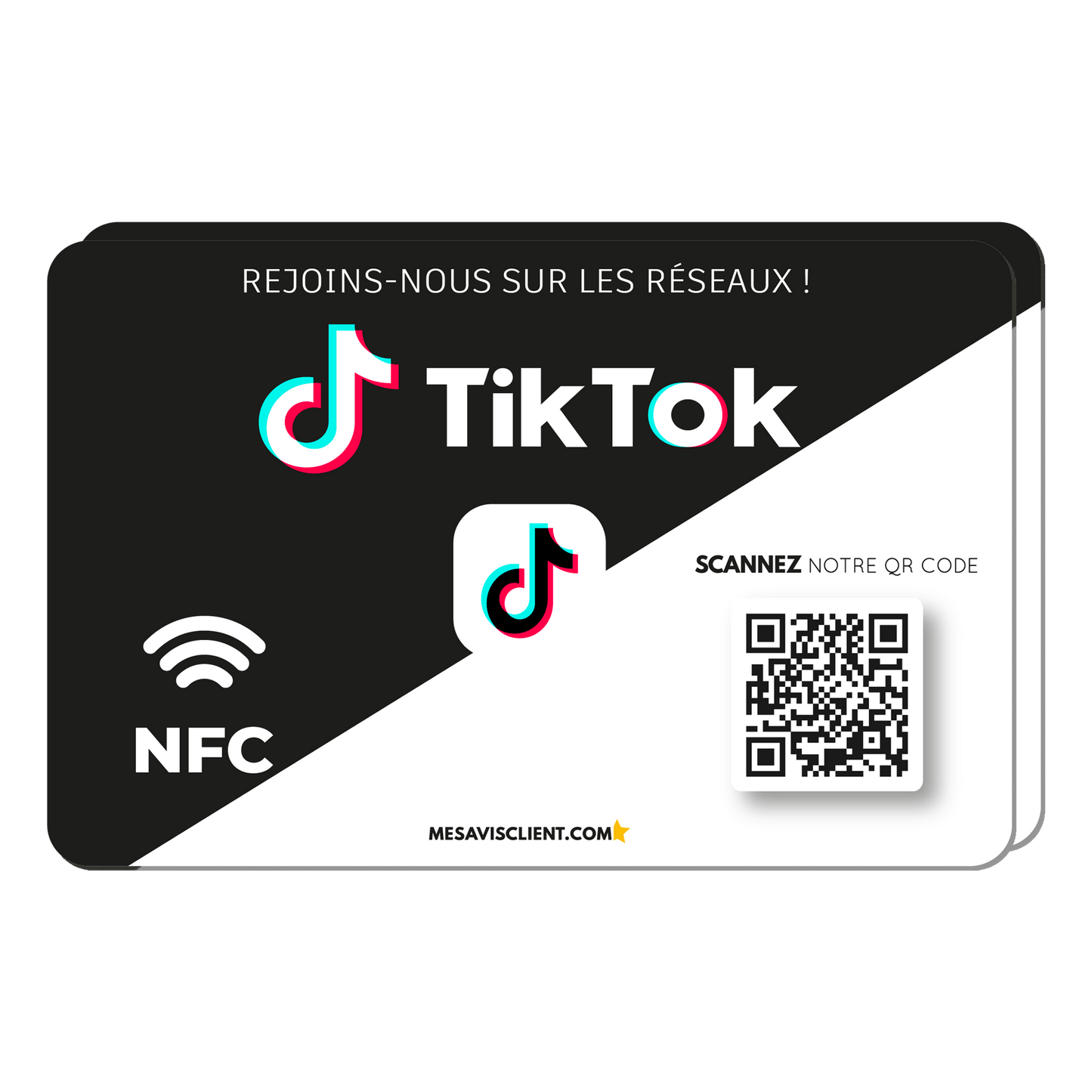 2 Cartes NFC - Tiktok