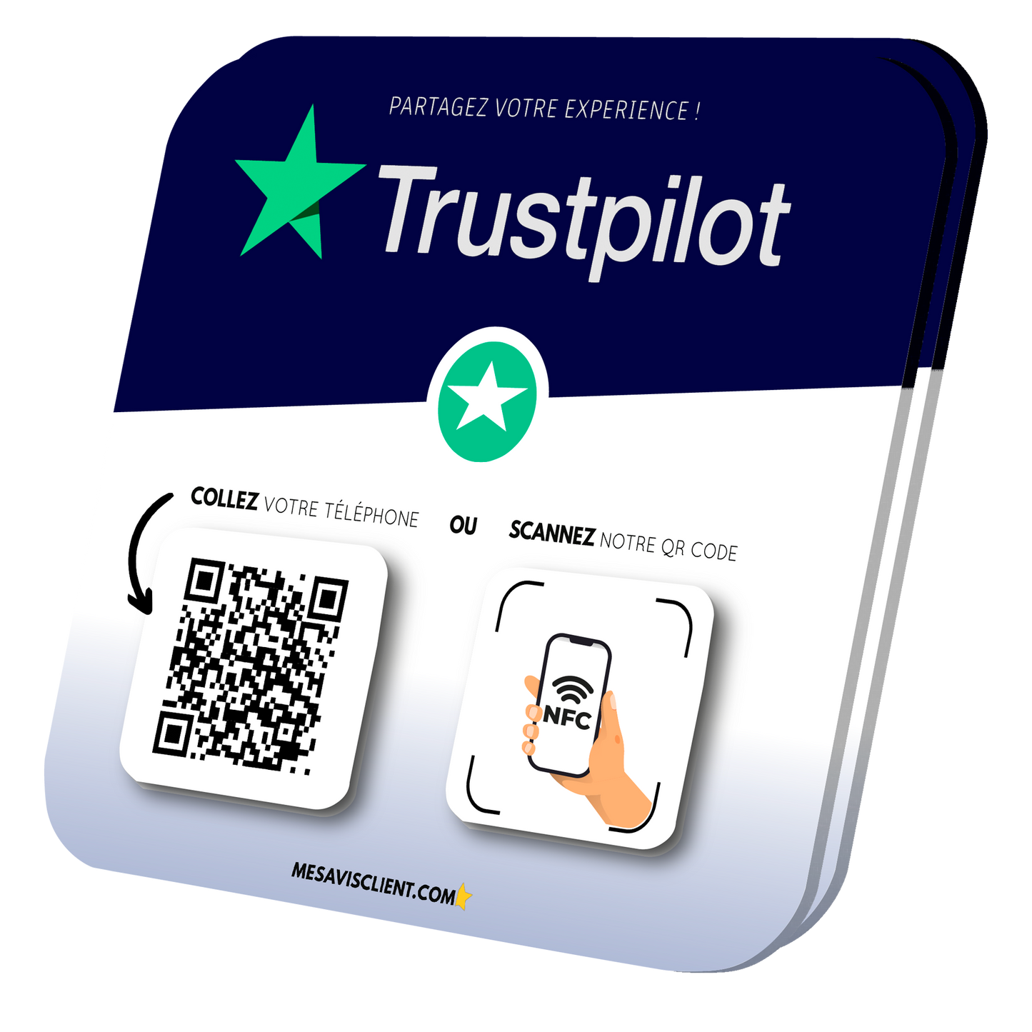 2 Plaques NFC PRO - Trustpilot