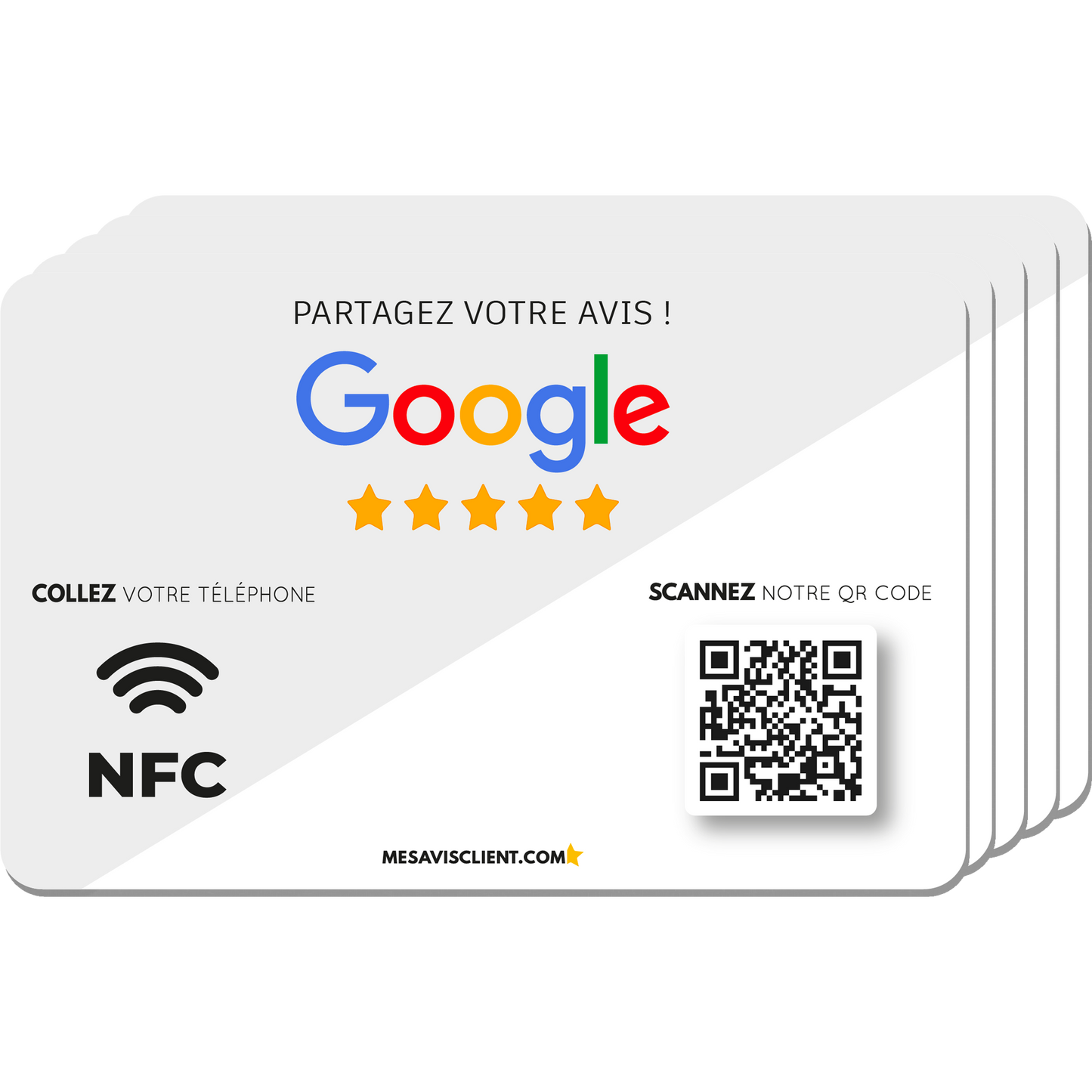 5 Cartes NFC - Google