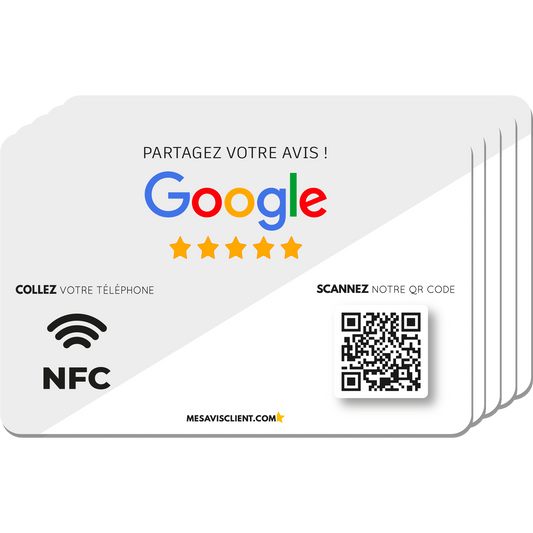 5 Cartes NFC - Google