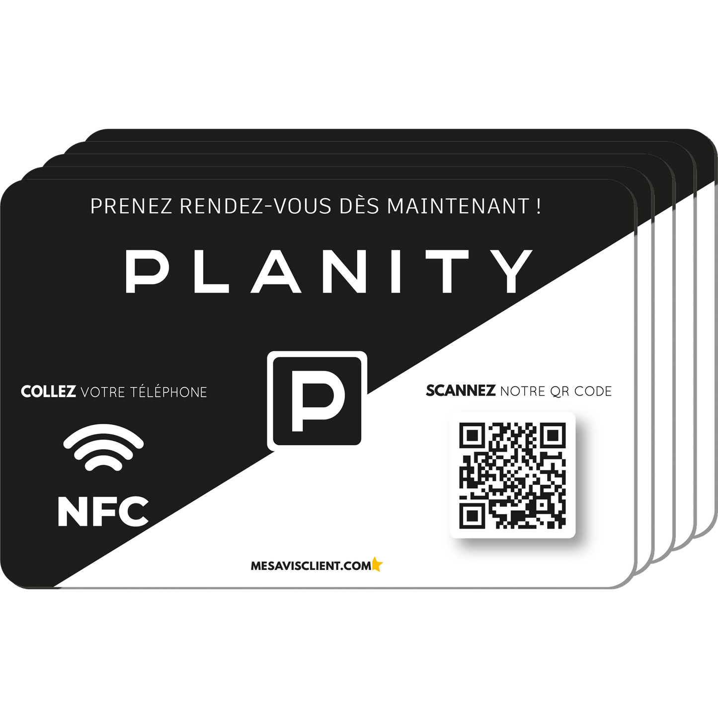 5 Cartes NFC - Planity