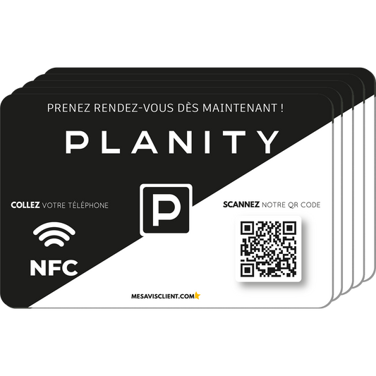 5 Cartes NFC - Planity