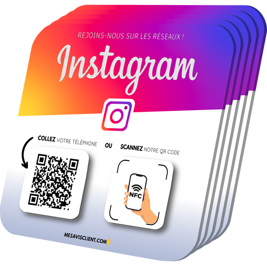 2 Plaques NFC PRO - Instagram