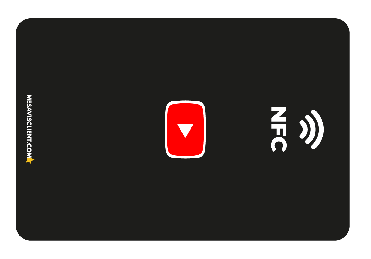 2 Cartes NFC - Youtube